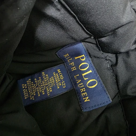 Polo Ralph Lauren Boys Reversible Puffer Vest Blue/Black Size L (12–14) - Picture 9 of 12